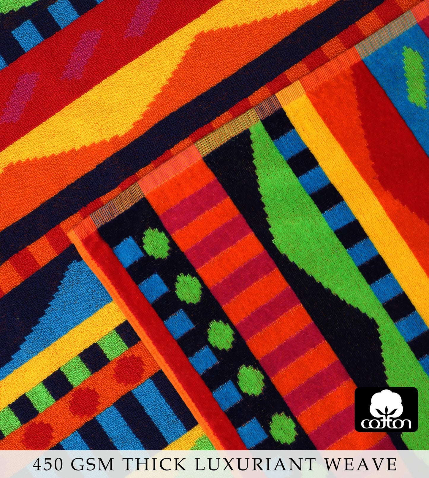 COTTON CRAFT Oversized XL Beach Towels - 39 x 68 inches - 2 Pack