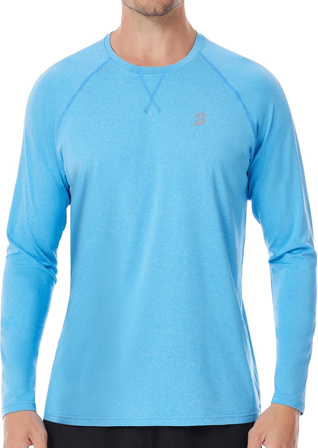 Roadbox UPF 50+ Sun Shirts for Men - UV Protection Long Sleeve Swim Shirt | Quick Dry Rash Guard for Outdoor Activities