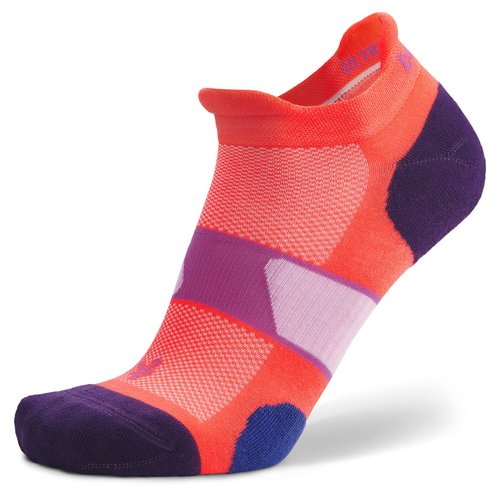 Balega Unisex Ultraglide Cushioning Performance No Show Athletic Running Socks (1 Pair), Orange, Small