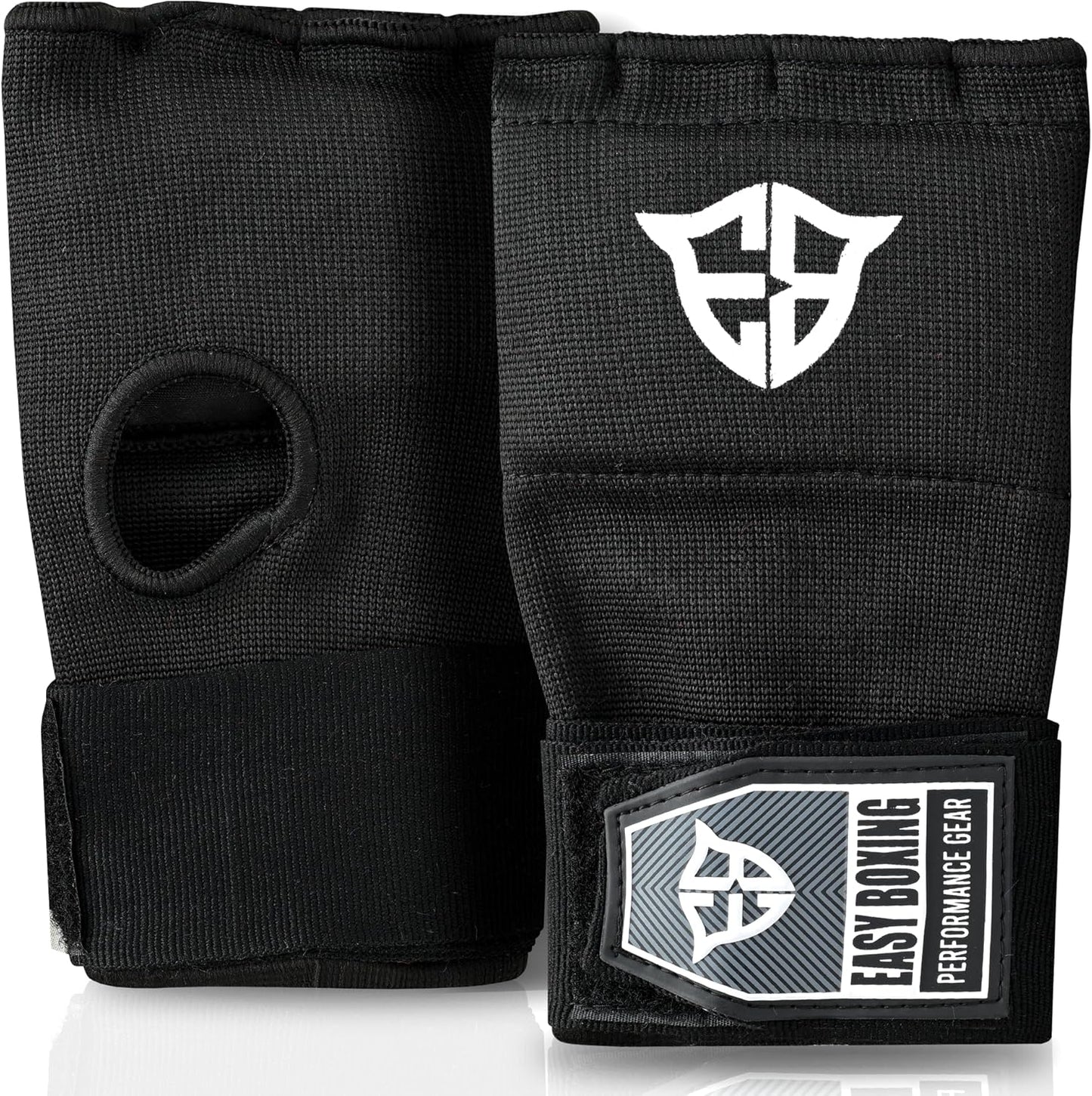 Skiennix Inner Gel Gloves - Breathable Wrist Wraps with Hook and Loop Closure for Boxing & MMA | Black, 75cm