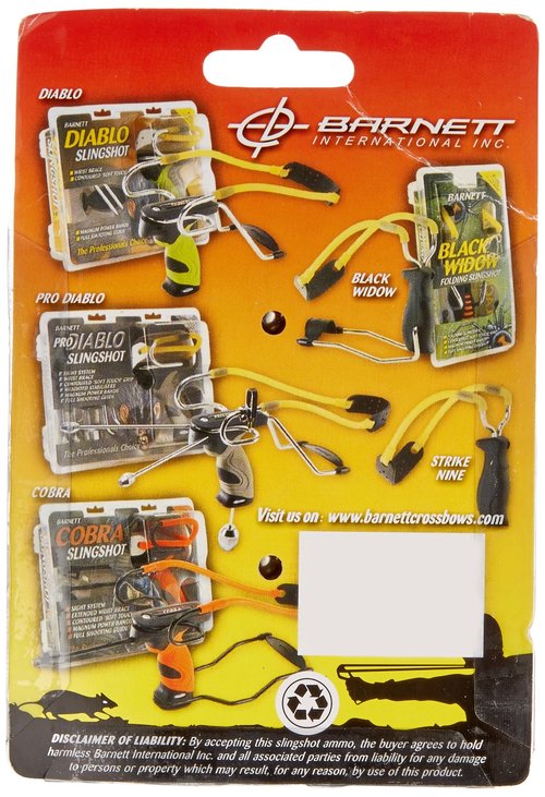 Barnett Stainless Steel Slingshot Ammo Slingshots, Hunting Quality, 38 Caliber, 140 Count,Silver