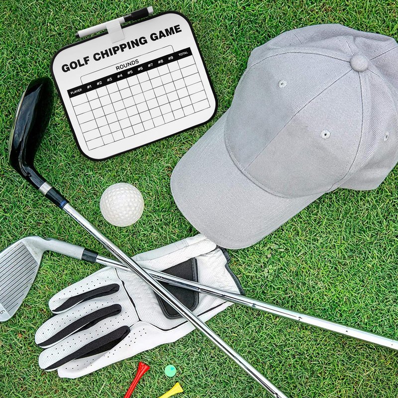 VEASAERS Golf Scorecard Board Erasable with 1 Free Pen, Plastic Write on Whiteboard Dry Erase Score Card Holder Accessories Gift for Men Women Golfer (2 Pack Whiteboard)