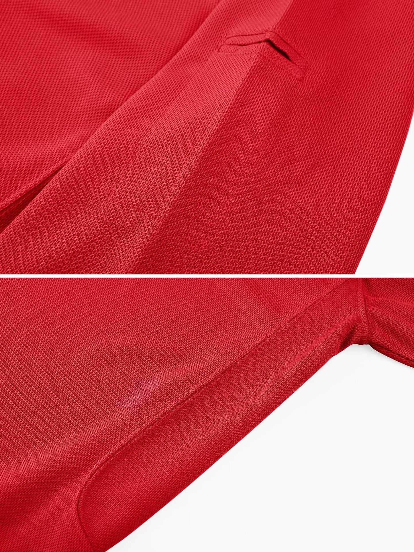 MAGCOMSEN Red Polo Shirts for Men Golf Polos Fishing Shirts Casual Shirts Quick Dry Summer Shirt Tomato Red XXL