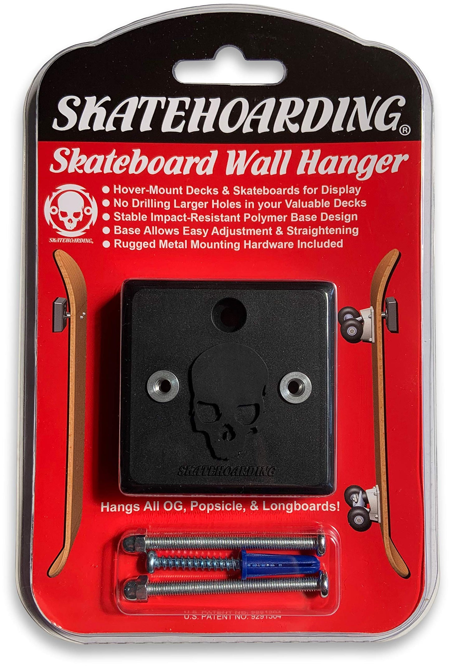 SkateHoarding HoverMount Skateboard Wall Hanger Mount Rack Display