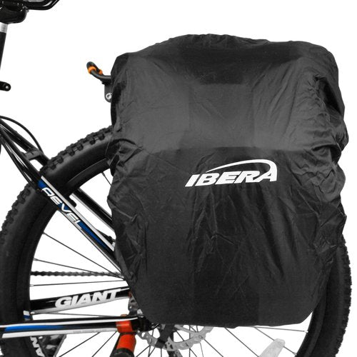 Ibera Bicycle All Weather Rain Cover for Commuter Bags and Panniers