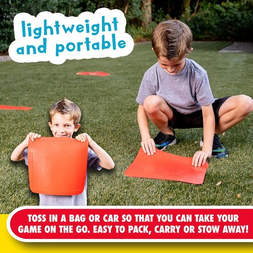 Franklin Sports Baseball Base Set - Portable Rubber Bases for Baseball & Softball - Easy Setup Red