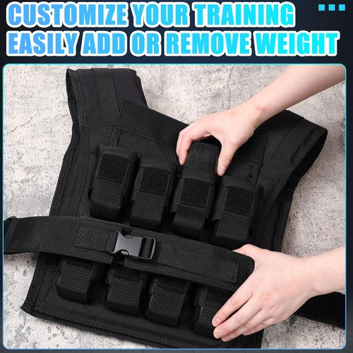 Halfchet 35lbs Adjustable Weighted Vest for Men - Iron Weighted Vest for Strength Training, Running, Exercise, Muscle Building & Weight Loss