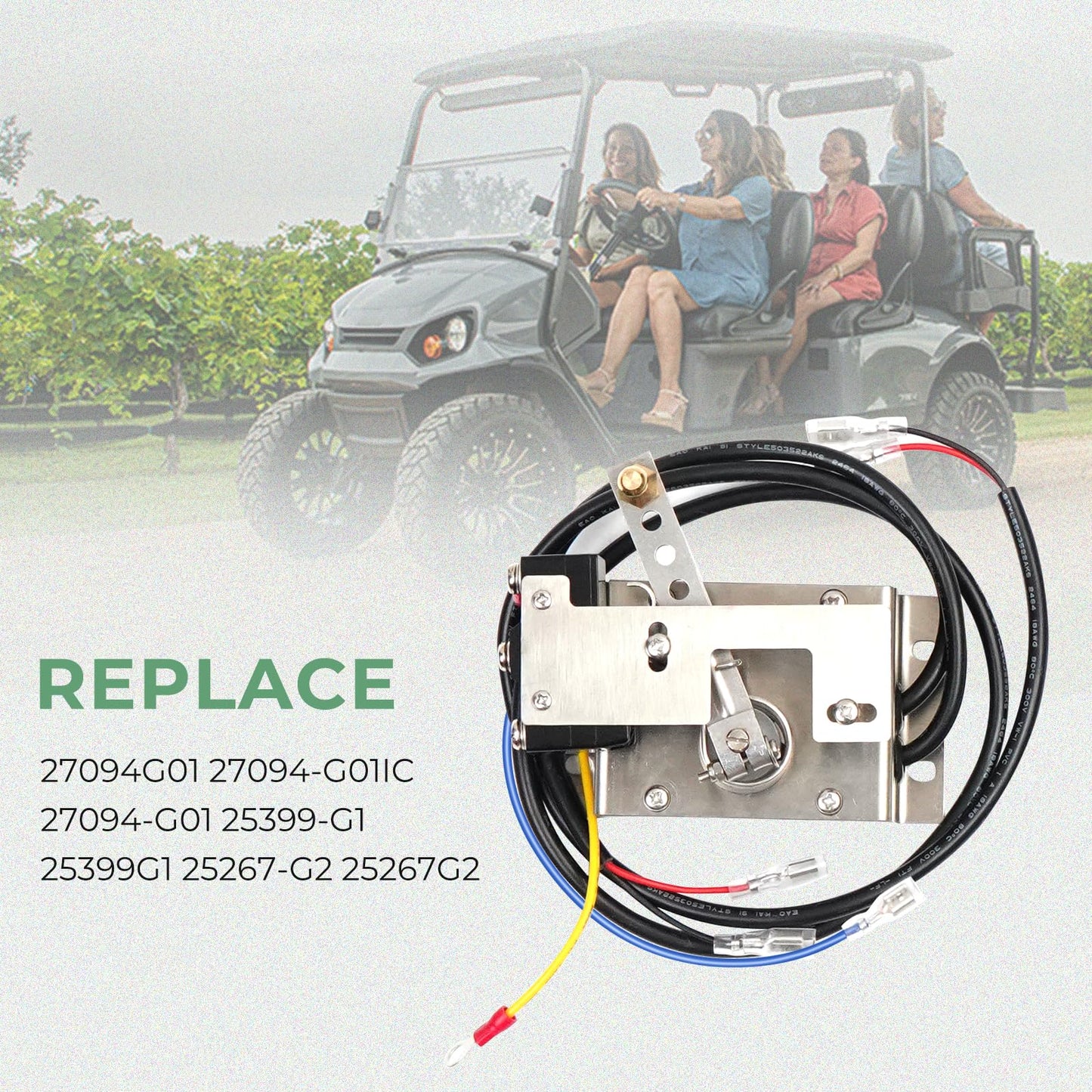 Dexepe Pot Box Potentiometer Throttle EV with Micro Switch Compatible with EZGO Marathon 1990-1994 Electric Golf Cart Replace 27094G01 27094-G01IC 27094-G01 25399-G1 25399G1 25267-G2 25267G2