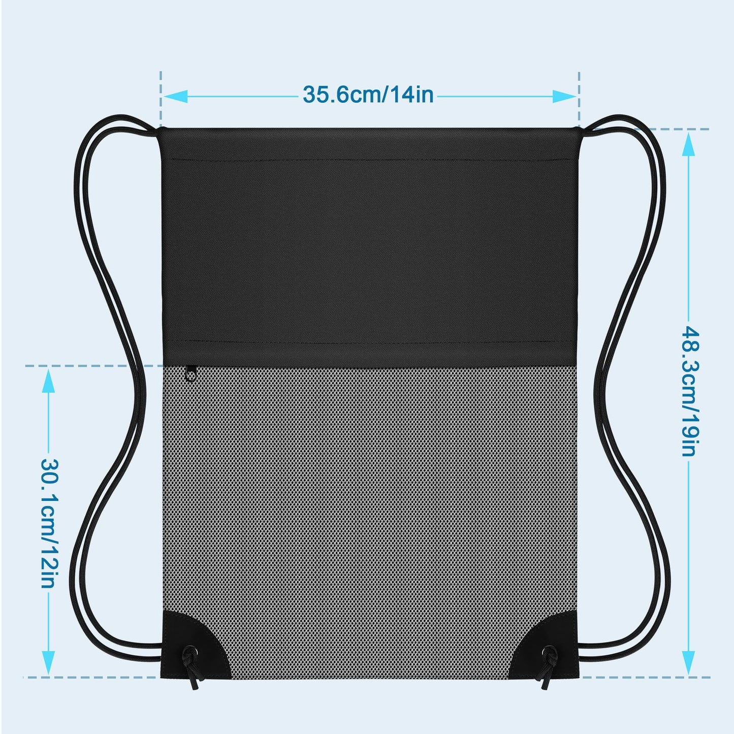 TILYMOL Drawstring Backpack for Sports - Small Gym Bag for Men & Women