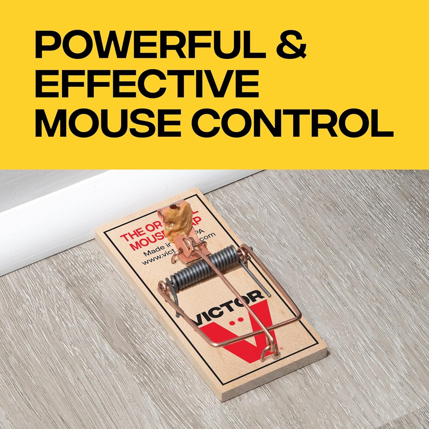 Victor Mouse Traps | M150-12 Wooden Traps with Metal Pedal - Eco-Friendly Pack of 12