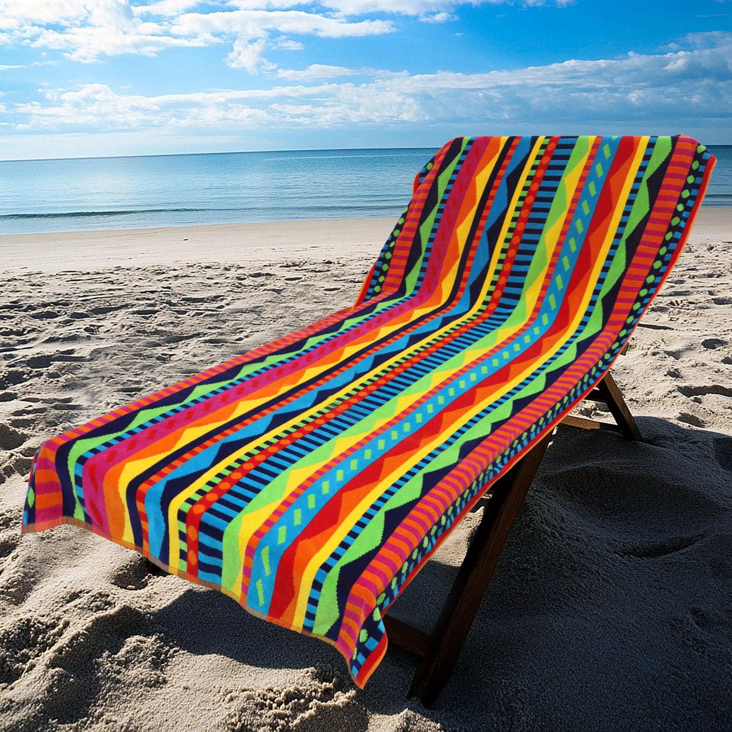 COTTON CRAFT Oversized XL Beach Towels - 39 x 68 inches - 2 Pack