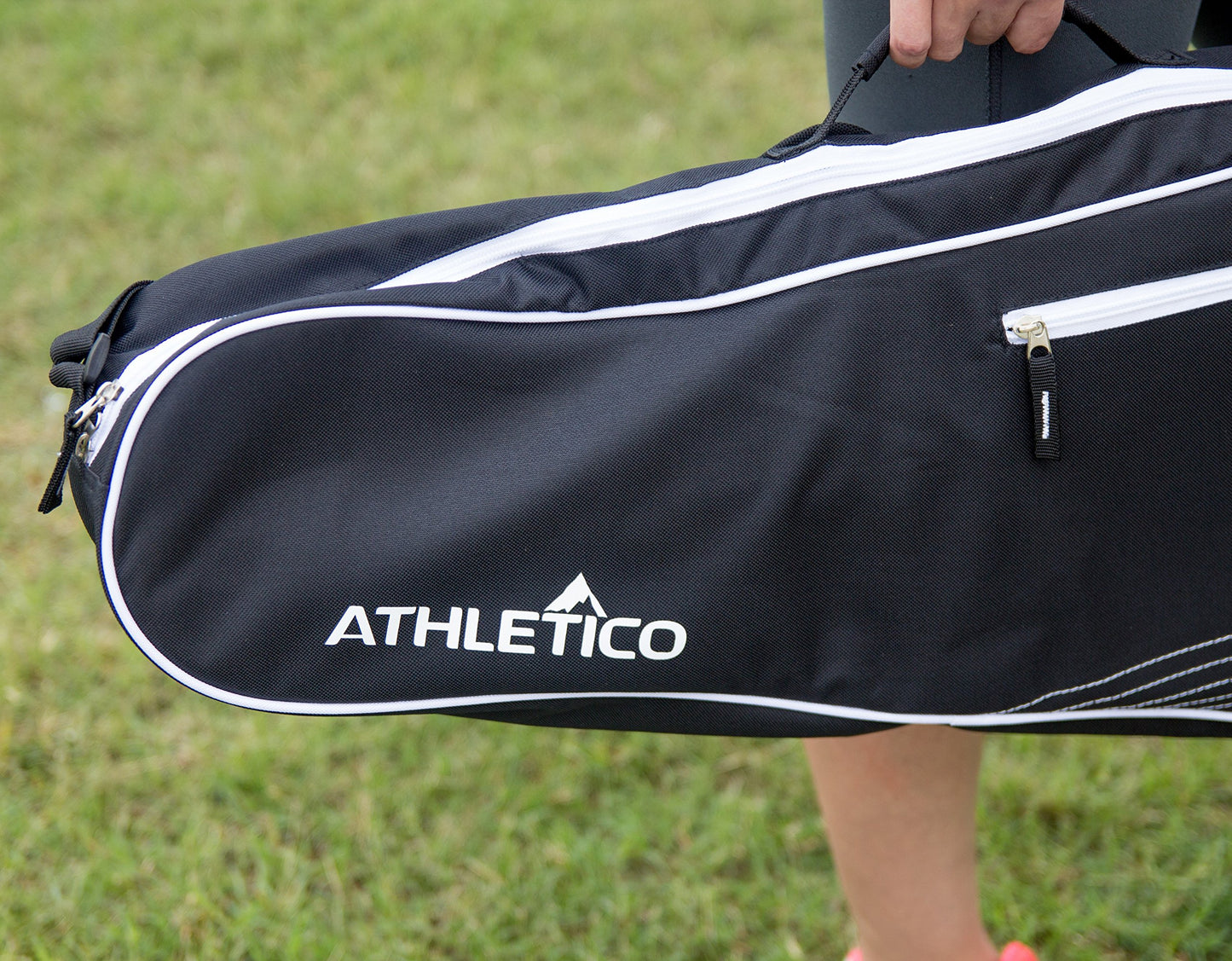 Athletico 3 Racquet Tennis Bag | Padded to Protect Rackets & Lightweight | Professional or Beginner Tennis Players | Unisex Design for Men, Women, Youth and Adults (Black)