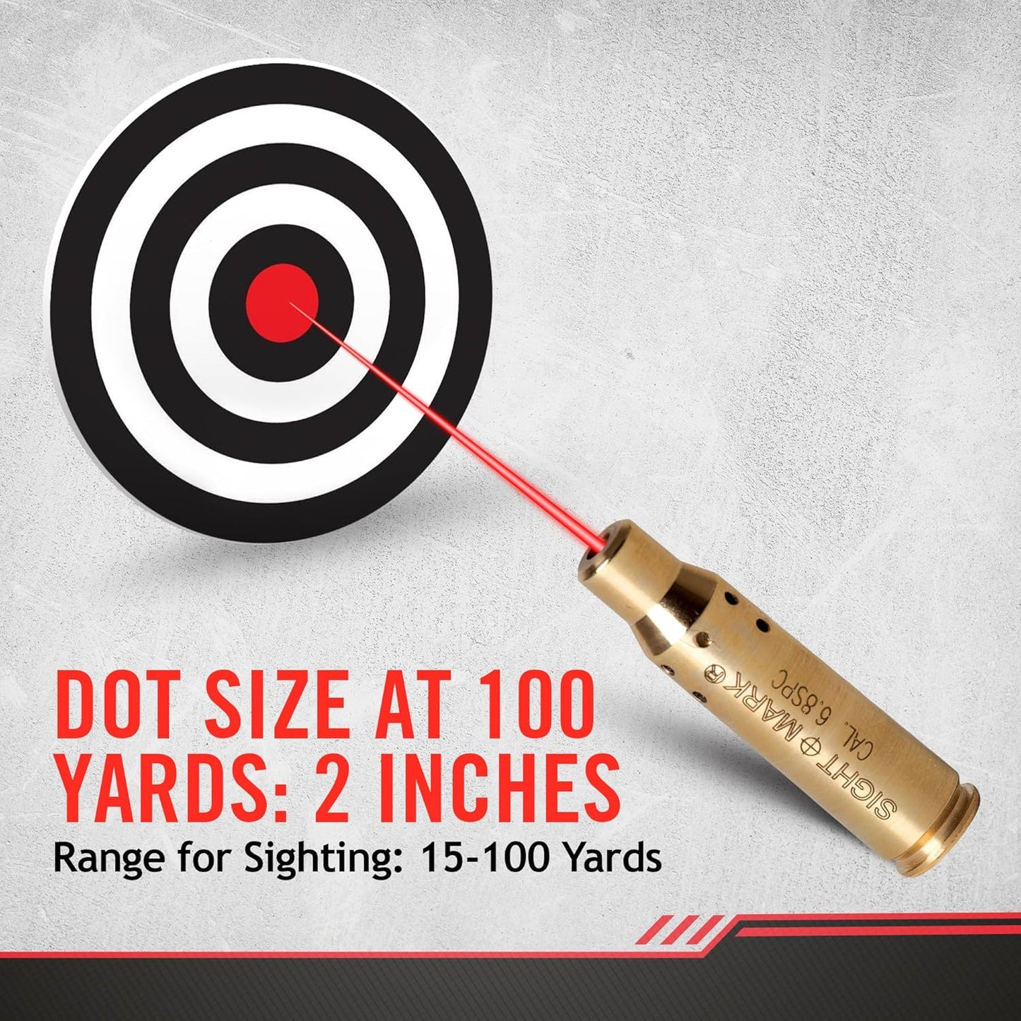 Sightmark Centerfire Boresight - Precision Red Laser for Accurate Firearm Alignment