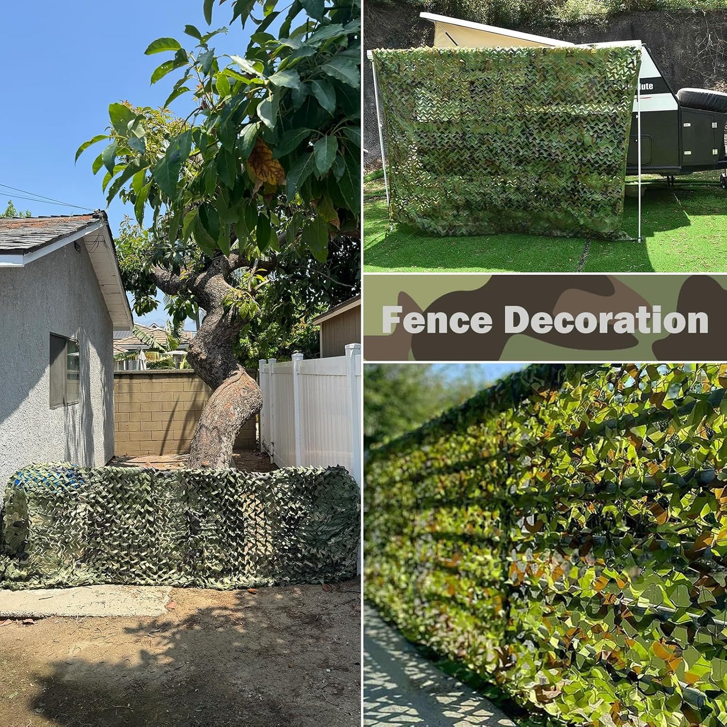 Skiennix Camo Netting | Versatile Camouflage Tarp for Hunting, Camping & Parties - 20x20, 10x20, 10x10 Sizes