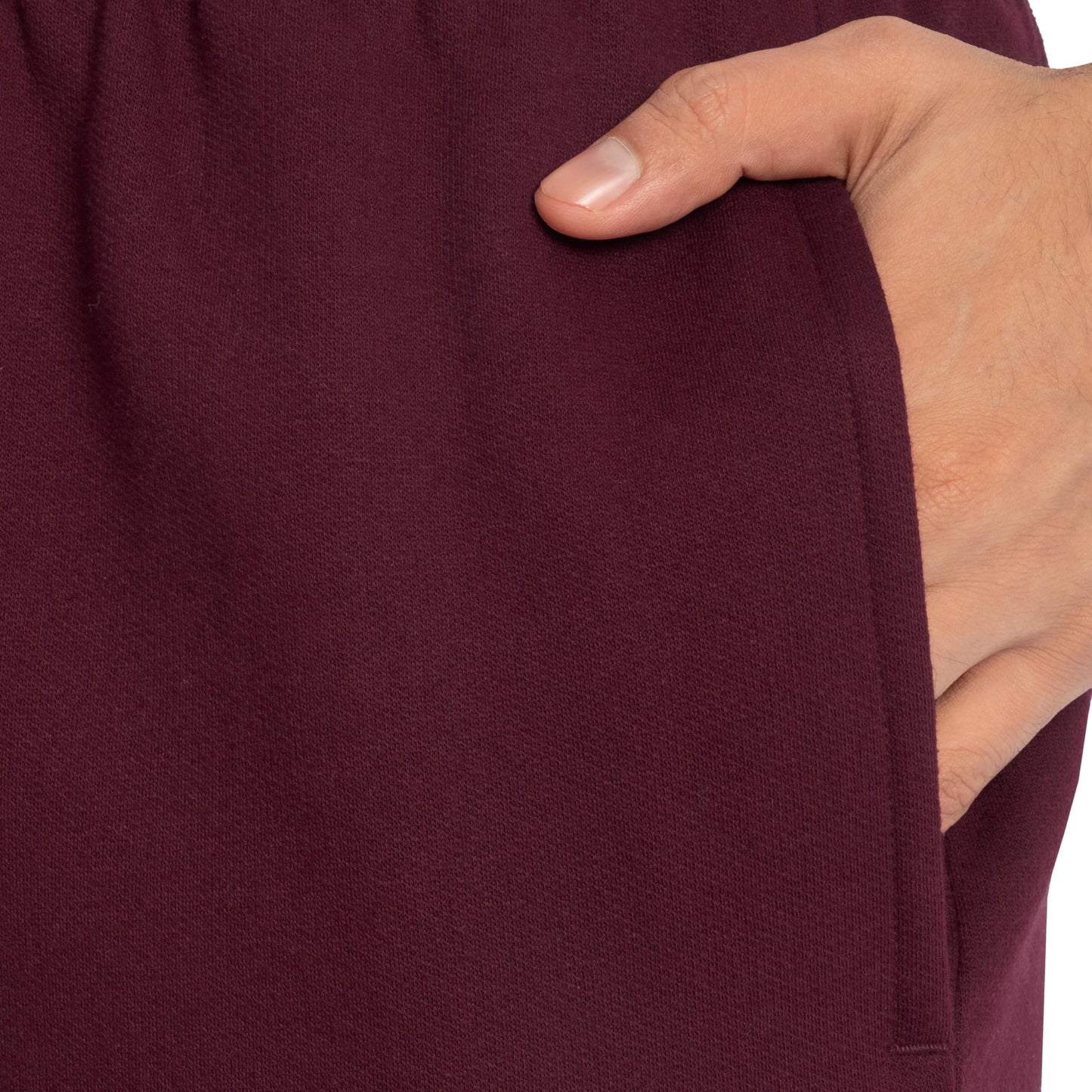 Fruit of the Loom Men's Eversoft Fleece Sweatpants with Pockets, Moisture Wicking & Breathable, Sizes S-4X, Elastic Bottom-Maroon, 3X-Large