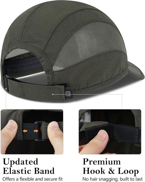 GADIEMKENSD Quick Dry Running Hat - Cooling & Breathable Mesh Design for Comfort