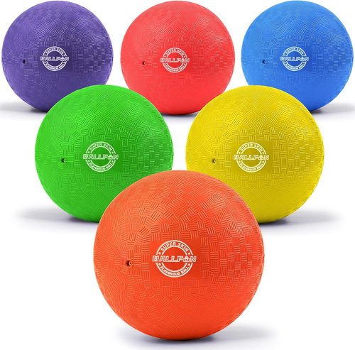 Dodgeball Set by [Brand Name] - 8.5 Inch Playground Balls for Kids & Adults | Includes Pump & Storage Bag