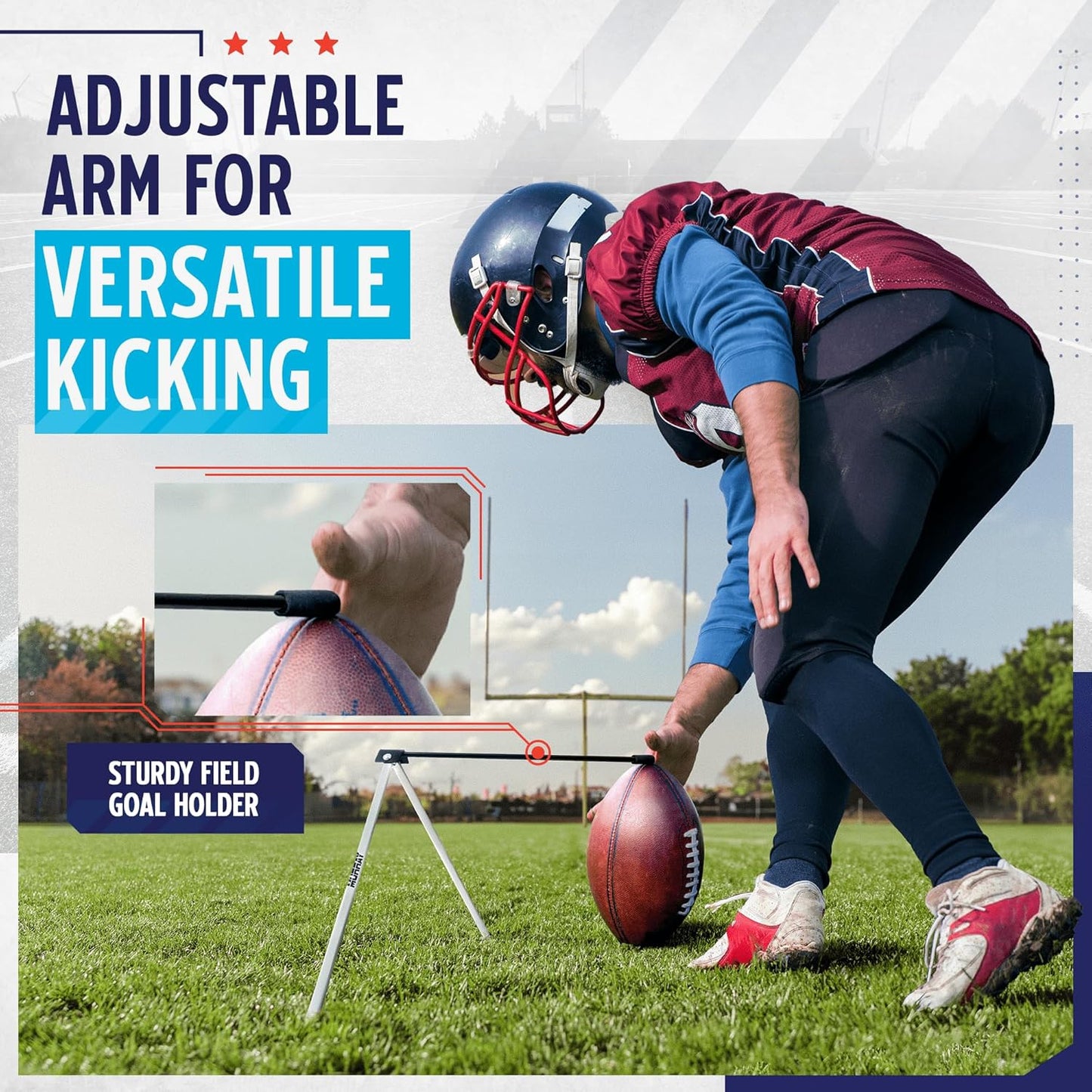 Murray Sporting Goods Football Kicking Tee - Essential Training Equipment for All Ages - Durable Stand for Field Goal Kickers