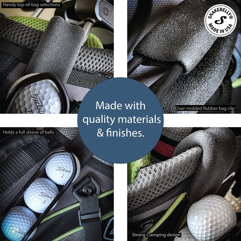 SnakeBelly Golf Ball Holders - Quick-Draw Release (Purple, 1)