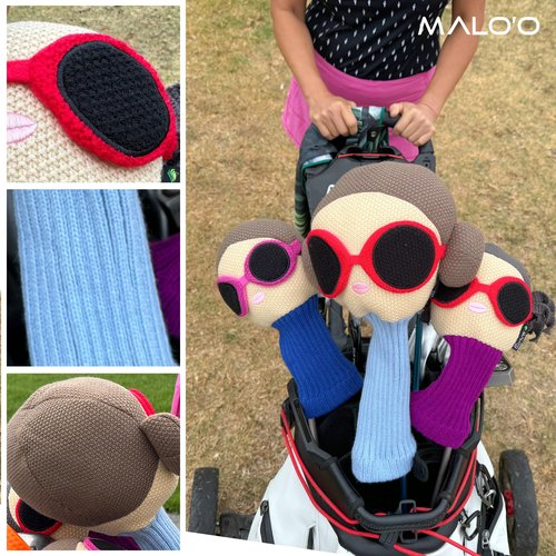Sophie’s Stylish Golf Headcovers for Women, Premium Protective Covers for Drivers, Fairway Woods & Hybrids, Feminine Designs with Secure Fit