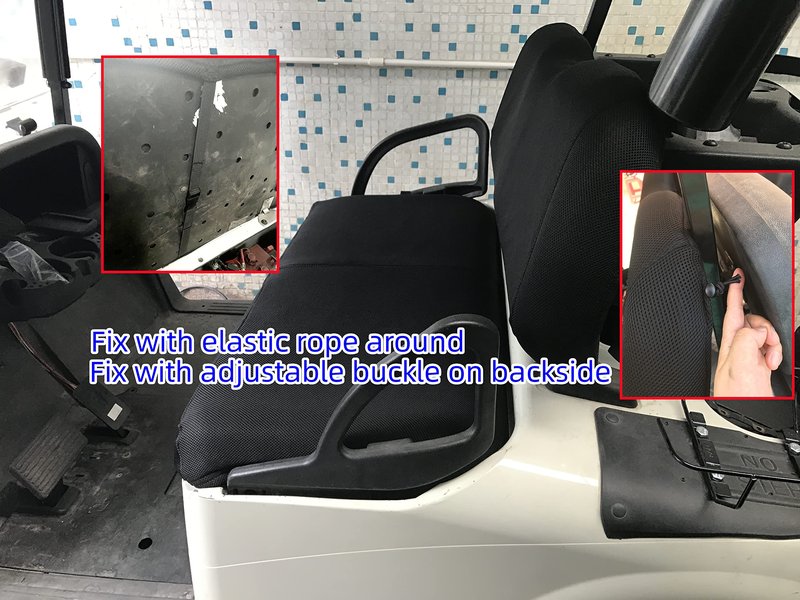Golf Cart Seat Cover Compatible with Club Car DS/Precedent EZGO TXT/RXV& Yamaha Golf Cart Black(Seat Cover only)