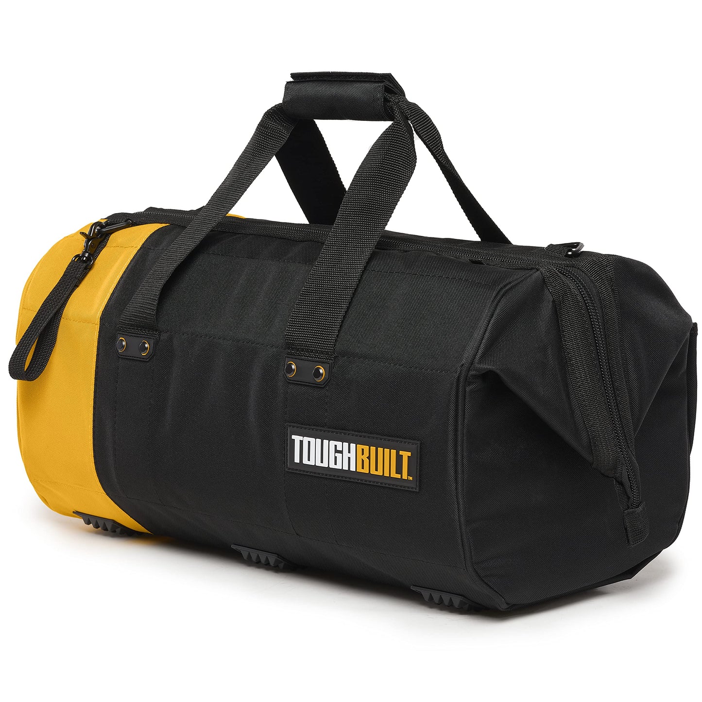 ToughBuilt – 20" Massive Mouth Tool Bag, Heavy-Duty 1680D Ballistic Fabric Wide-Opening Bag with Rigid Frame, Waterproof Hard Base & Reinforced Handles
