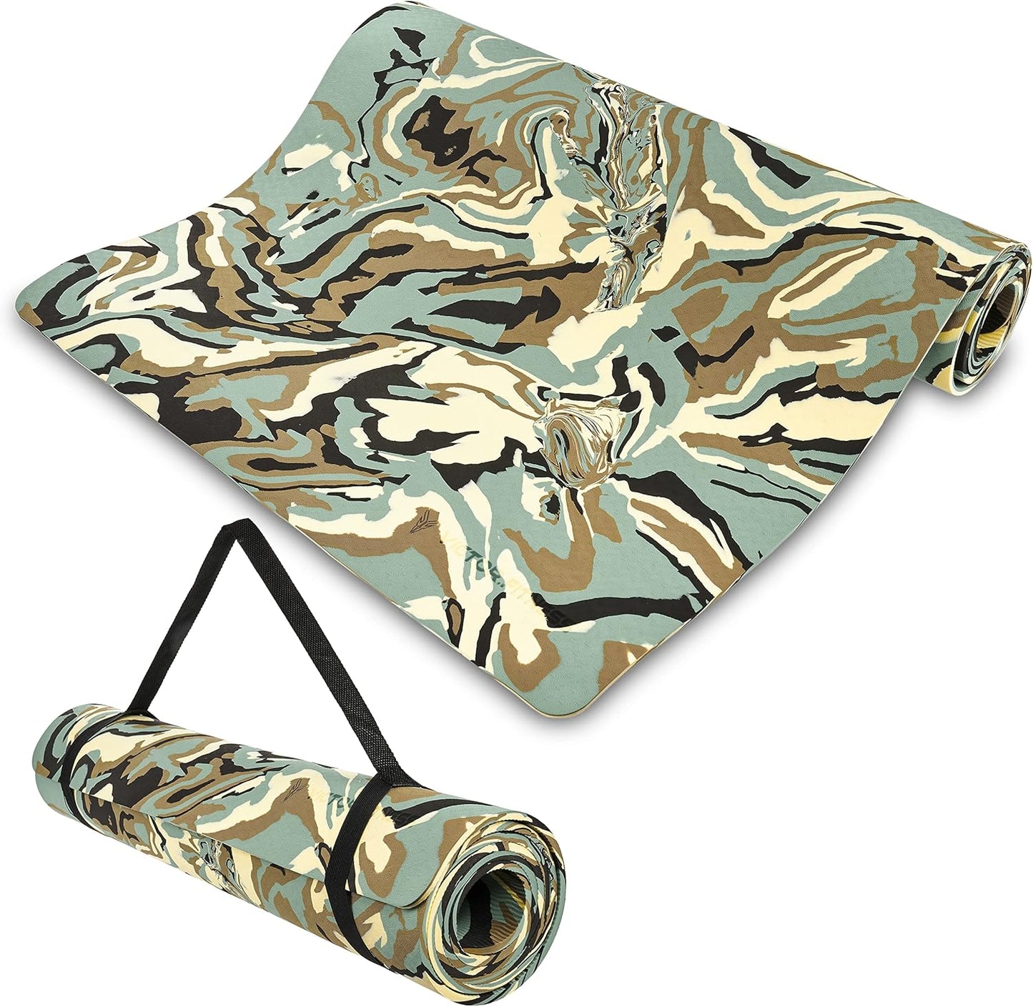 Skiennix Eco-Friendly Yoga Mat - Premium Non-Slip TPE for Indoor & Outdoor Workouts | Ideal for Hot Yoga & Pilates