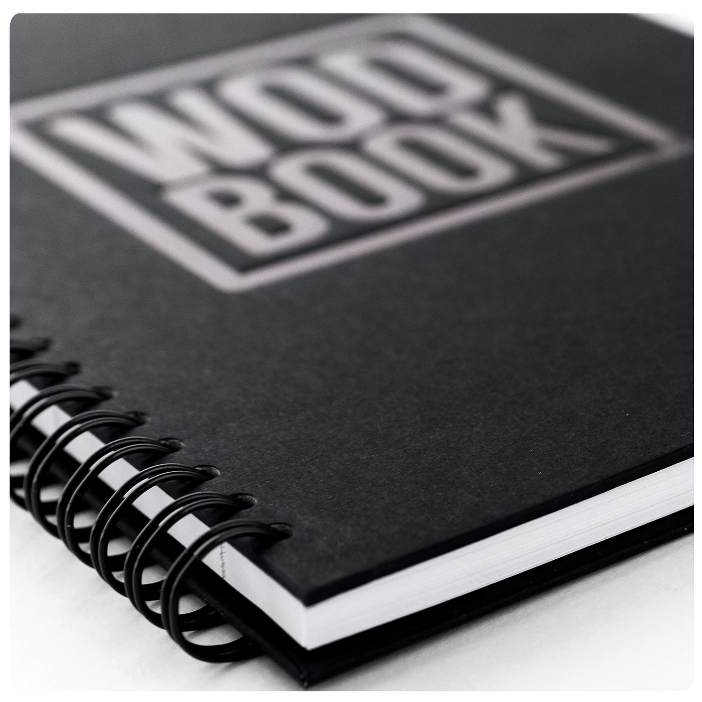 WODBOOK Cross Training Workout Journal - Hard Cover Exercise Planner - Cross Training Tracking Diary - WOD Logbook - 140 Pages (Track 200 WODs + 130 Benchmarks + Personal Records)
