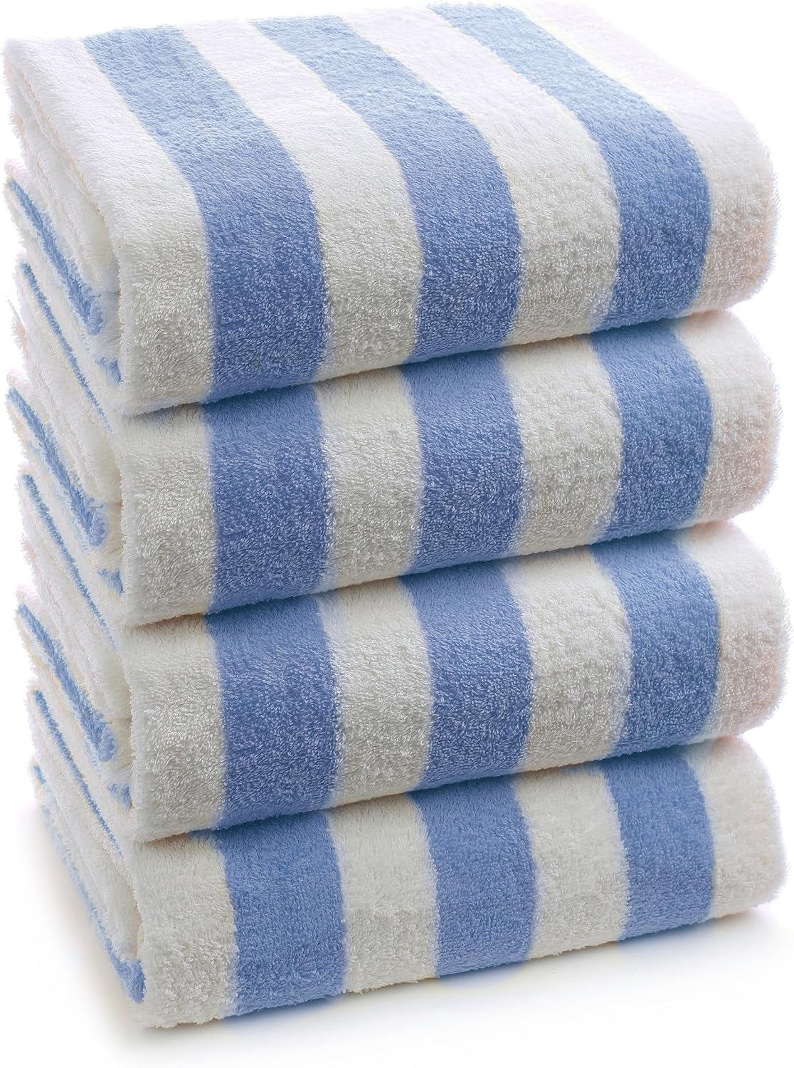 Turkuoise Towel | Large Turkish Beach Towel - Premium Cotton Cabana Stripe (30x60 Inches) - Blue