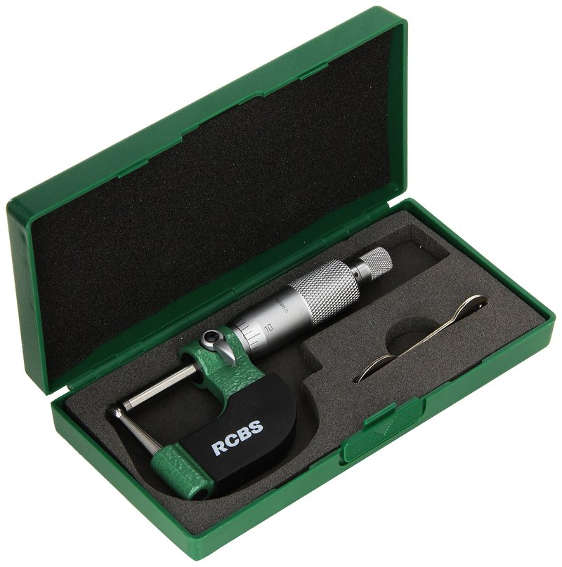 RCBS Vernier Ball Micrometer, Precision Micrometer for Measuring Case Neck Wall Thickness