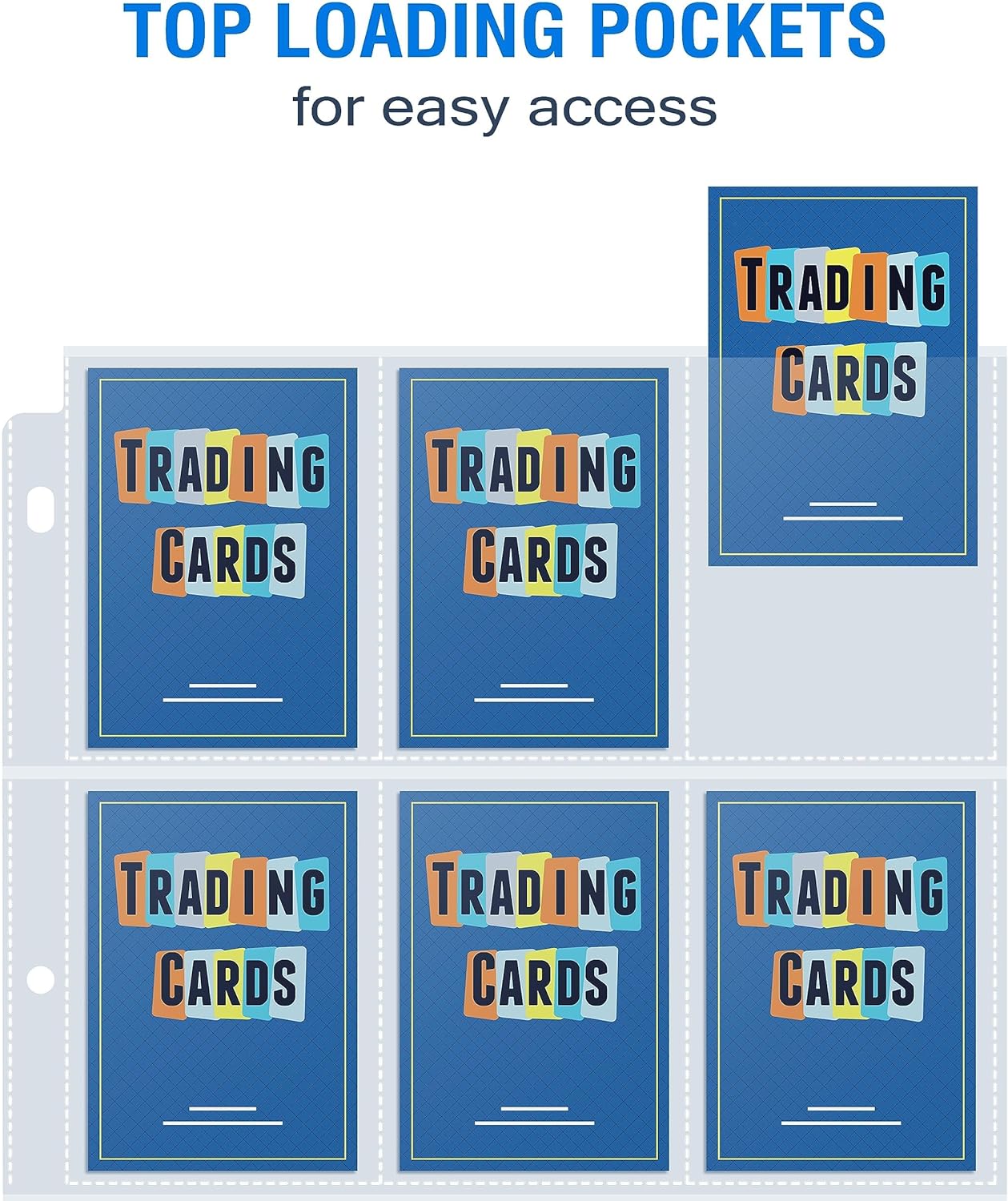 Sooez 200 Pack 9 Pocket Page Protectors - Durable Trading Card Sleeves for 3 Ring Binders | Ideal for Sports & Collectible Cards