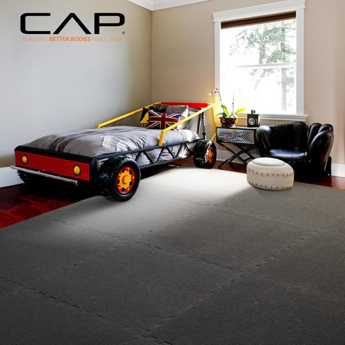 CAP Barbell Interlocking EVA Foam Puzzle Mat Tiles - 24" x 24" x 1/2" | Durable & Colorful Options