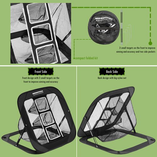 Golf Gift Sets for Men & Women with Accessories Set & Case, Balls, Rangefinder, Tees, Brush, Multifunctional Divot Knife, Scorer, Ball Clamp (Golf Net)