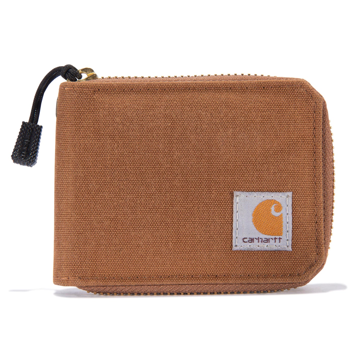 Carhartt Men's Nylon Duck Zipper Wallet, Carhartt Brown