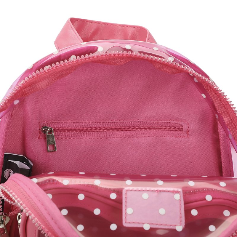 Bioworld Hello Kitty Heart 10" Pink Polka Dot Women's Mini Backpack