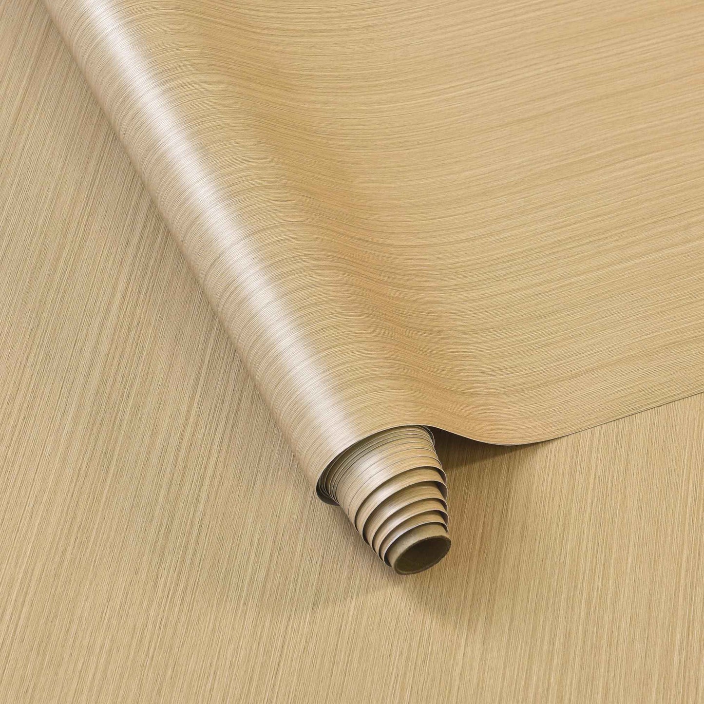 Light Brown Wood Contact Paper Thick Oak Wood Wallpaper Peel and Stick 31.5"x354" Waterproof Removable Faux Wood Grain Vinyl Wrap for Cabinets Drawers Counter Top Covers Wood Wall Paper for Walls