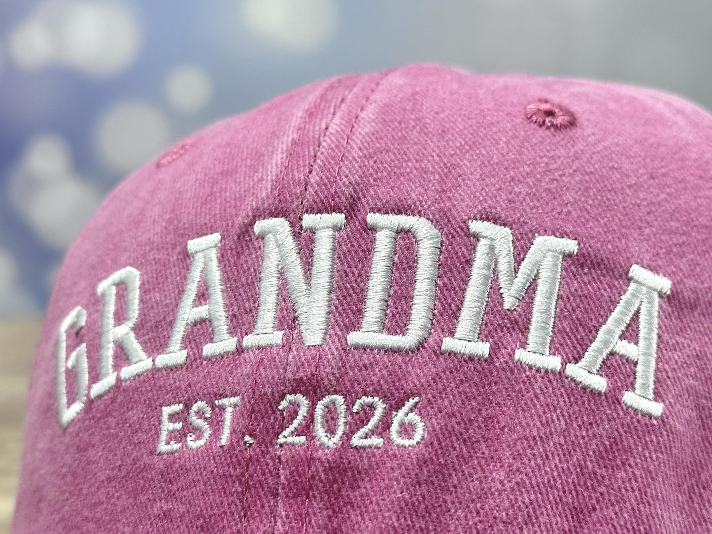 GDIQ Gifts for New Grandma to Be 2026, First Time Grandmother Nana Hat for Women, Embroidered Cotton Baseball Cap for Baby Announcements