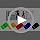 5-Piece Resistance Bands Set - Elastic Stretch Bands for Home Gym - Gray, Blue, Red, Yellow, Green