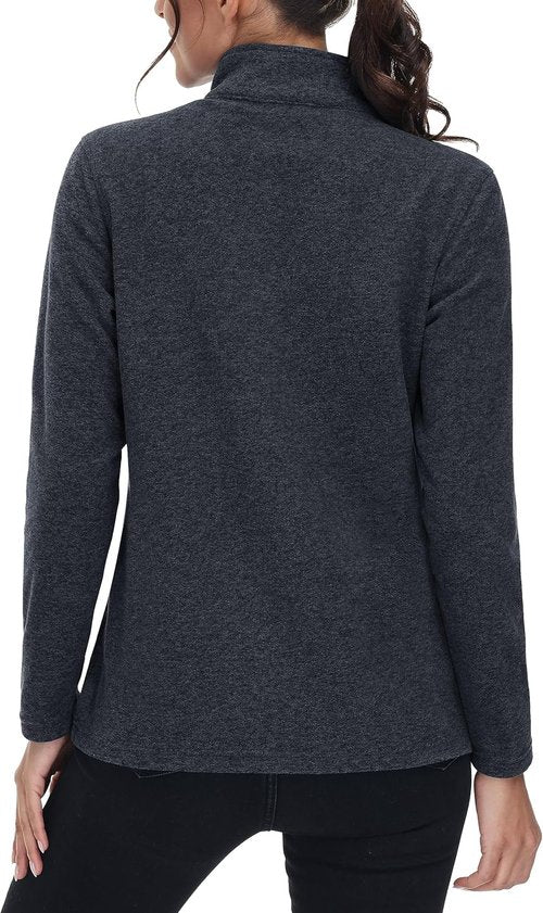 MAGCOMSEN Fleece Jacket for Women - Lightweight, Soft, Warm Winter Jacket with Pockets | Perfect for Outdoor Hiking