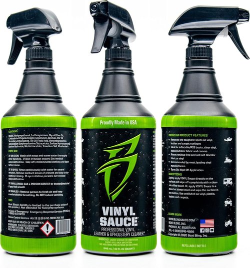 Boat Bling Vinyl Sauce - Premium Vinyl & Leather Cleaner for Boats, RVs & Powersport Vehicles