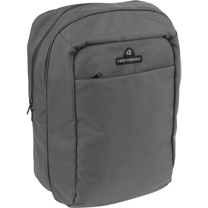Retrospec Sidekick Single Pannier Bike Bag - Waterproof Commuter Pannier with Laptop Sleeve, Reflective Rain Cover & Carry Strap - Eco-Friendly 600D rPET - 17" Large Capacity