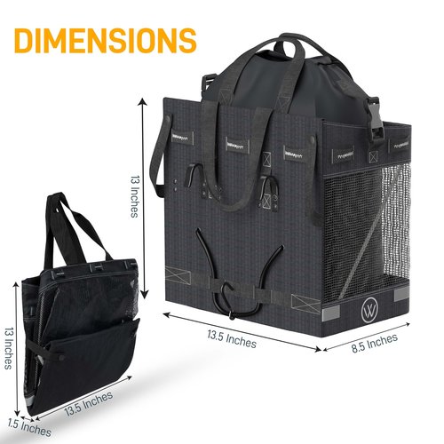 Grocery Pannier for Bicycle or Ebike 2 Pack