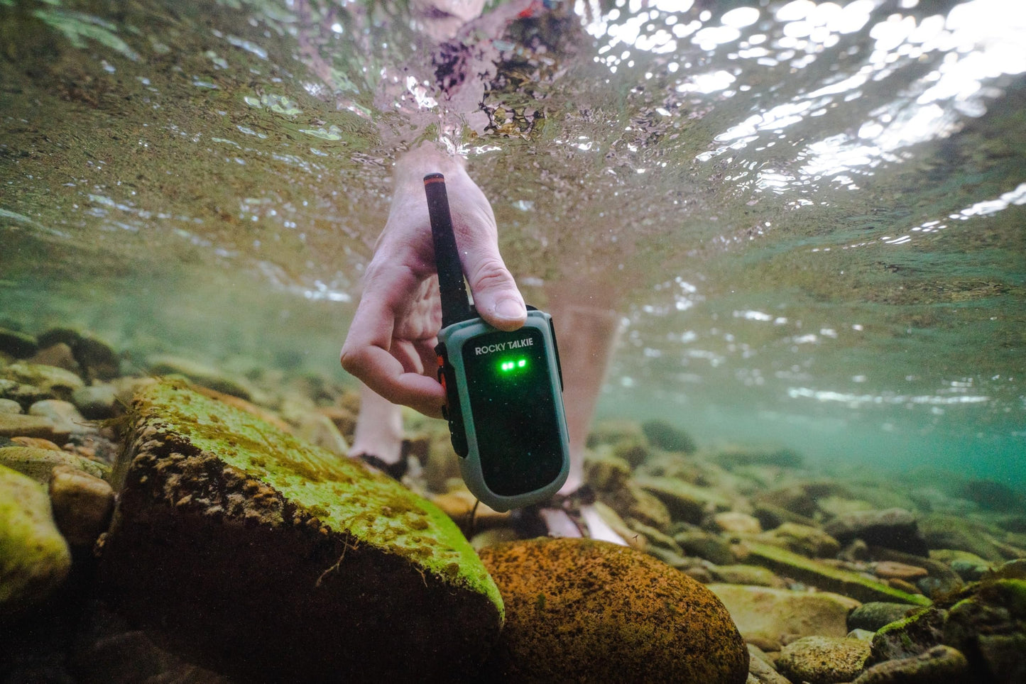 Rocky Talkie Expedition 5 Watt Radio - GMRS Radio with IP67 Waterproofing, Long Range Walkie Talkie, NOAA Weather Alerts, 5 Day Battery Life,2 Pack