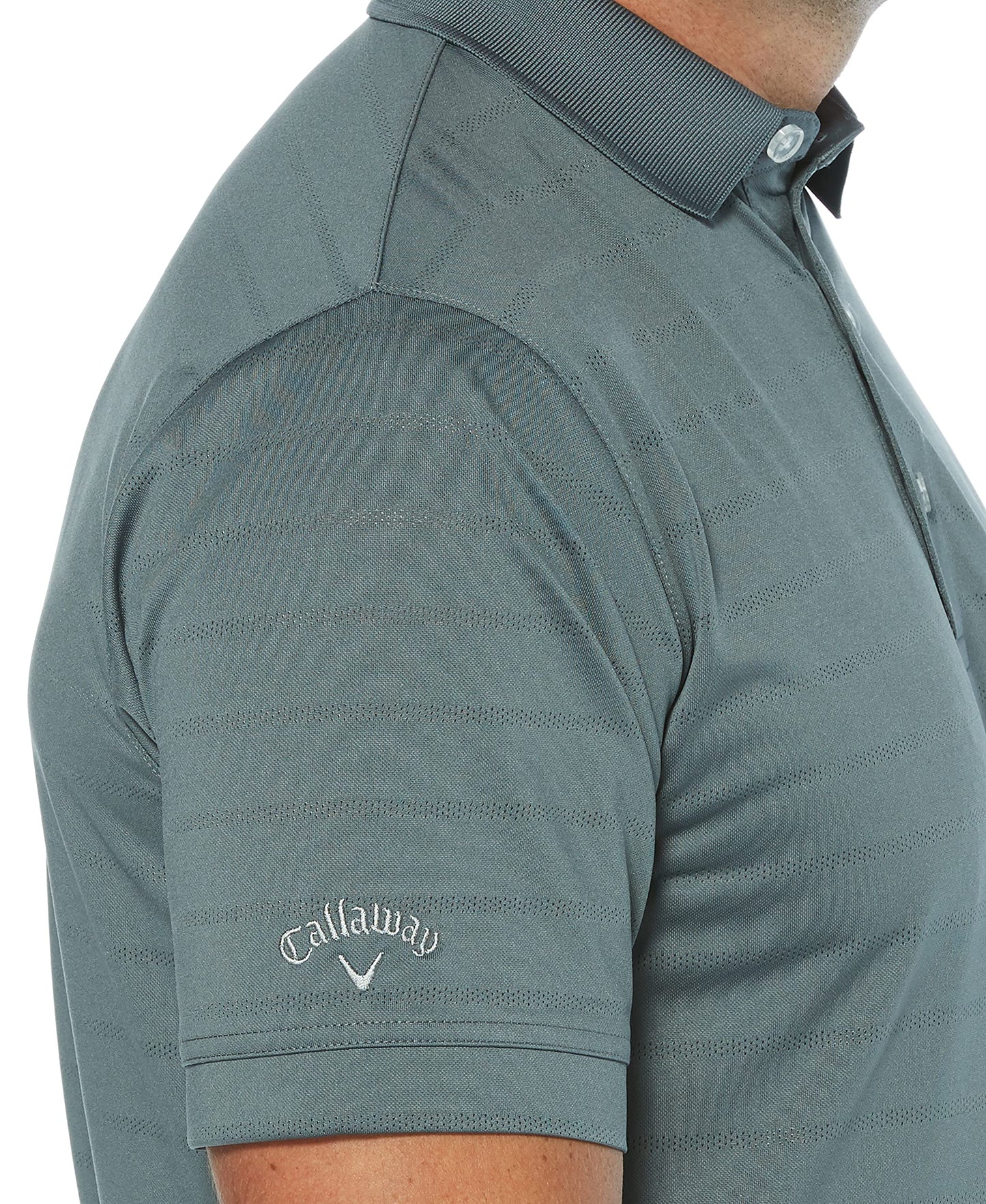Callaway Men's Short Sleeve Opti-Dri Performance Golf Polo Shirt, Stretch, Moisture-Wicking (Available in Big & Tall), Quiet Shade, Large