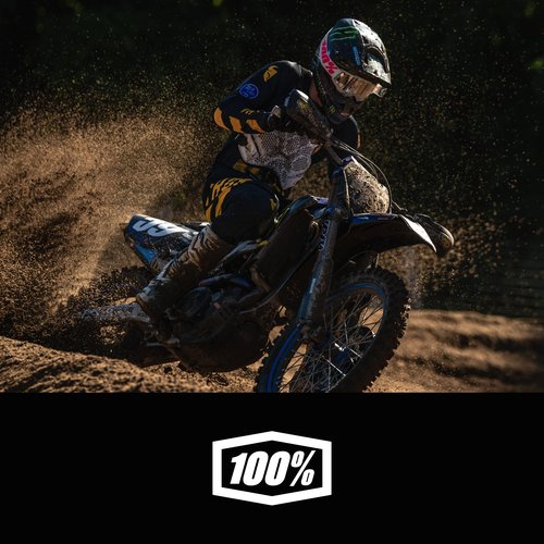 100% Accuri 2 OTG Mountain Bike & Motocross Goggles - Sports Goggles for Motocross & Dirt Bike Riding - Yellow, Clear Lens