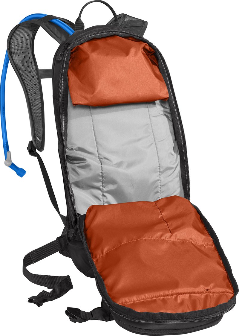 CamelBak M.U.L.E. Mountain Biking Hydration Backpack - Easy Refilling Hydration Backpack - Magnetic Tube Trap - 100oz., Black