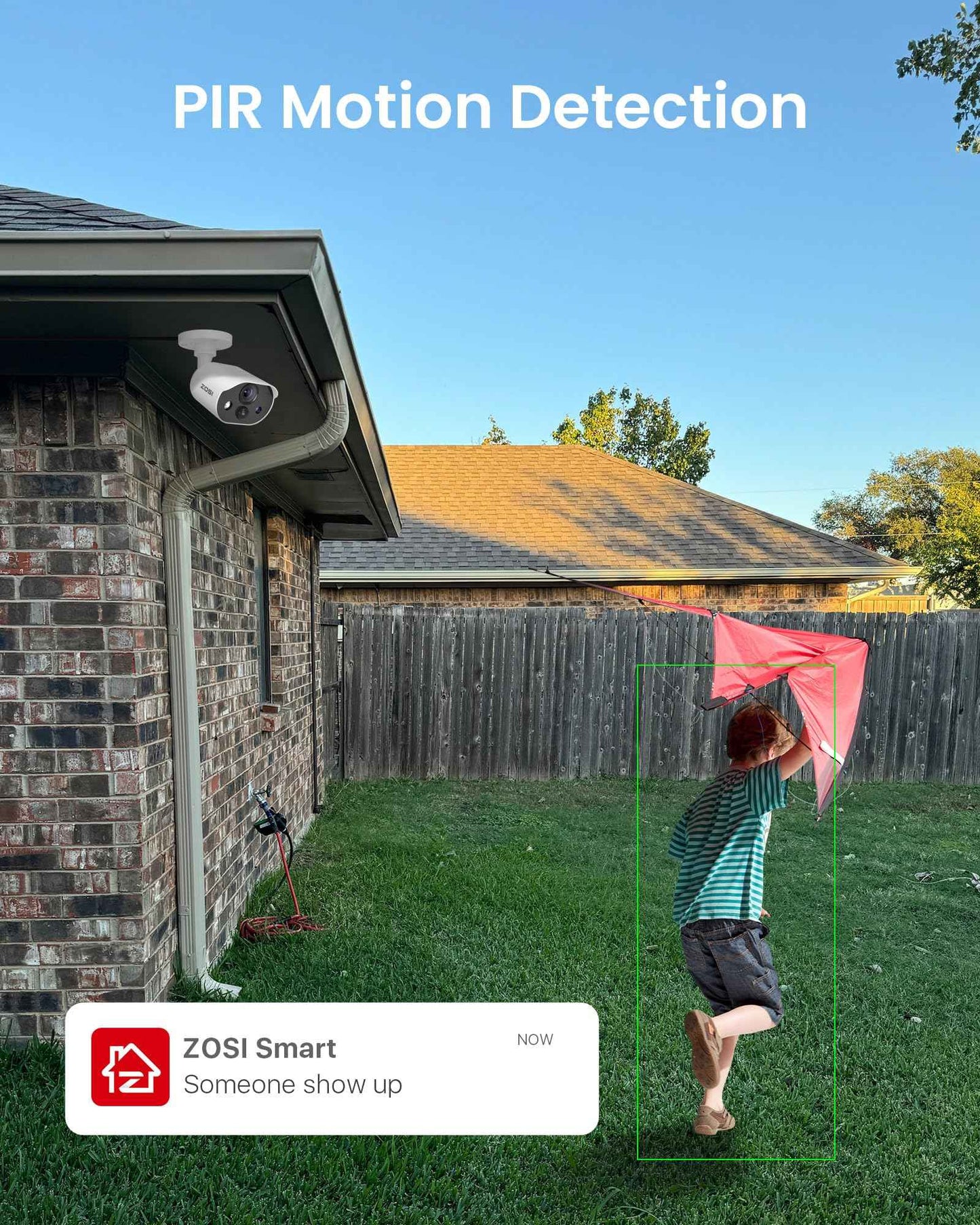 ZOSI 1080P HD-TVI Add On Camera, 2MP 1920TVL Indoor Outdoor Surveillance Home Security Camera with Audio, Night Vision, Smart Motion Detection, IP66 Weatherproof, Only Work 3K Lite CCTV DVR