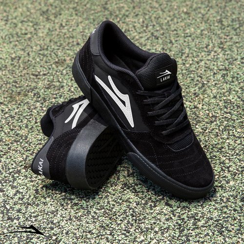 Lakai Cambridge Low-Top Men’s Skateboarding Shoes – Black Suede, Size 9.5 US – Durable, Grippy & Breathable Skate Shoes for Men – Men’s Skateboard Shoe, Low Top Skater Shoe