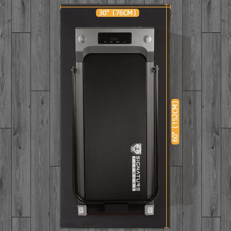 Elevon 2.5 x 5 Feet 1/4 Inch Thick High Density Easy Maintenance Gym Equipment Mat for Floor Protection from Heavy Gym Equipment, Black