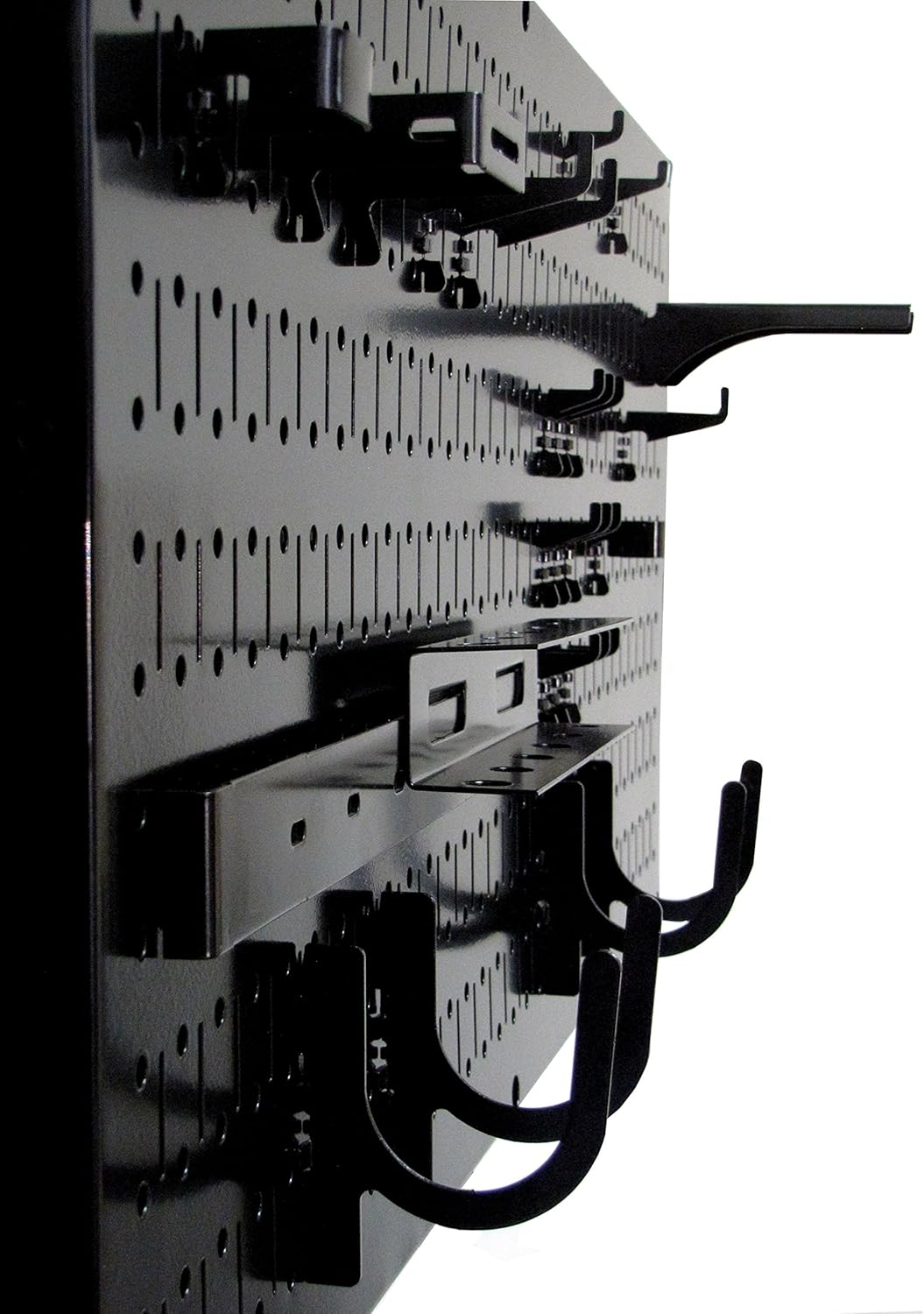 Galvanized Steel Pegboard Rack - 2 Pack 32” x 16” Metallic Tool Storage Panels